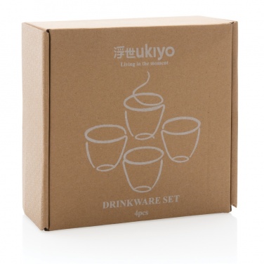 Logo trade mainostuotet tuotekuva: Ukiyo 4-osainen kuppisetti
