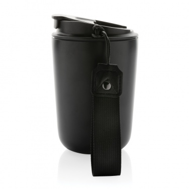 Logo trade mainoslahja kuva: Cuppa RCS re-steel vakuumimuki kantolenkillä