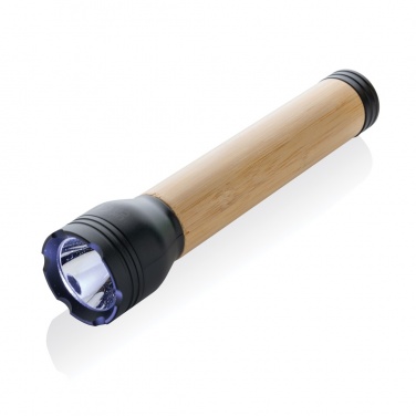Logotrade mainoslahjat kuva: Lucid 5W taskulamppu RCS muovista ja bambusta