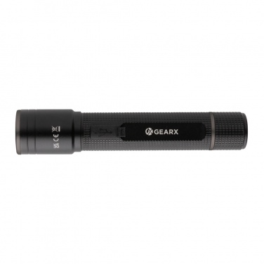 Logo trade mainoslahja ja liikelahja tuotekuva: Gear X USB-uudelleenladattava taskulamppu