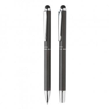 Logotrade mainostuote tuotekuva: Swiss Peak deluxe kynäsetti PU-kotelossa