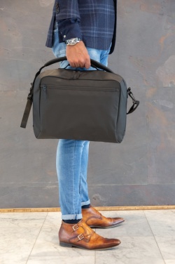 Logotrade mainoslahjat ja liikelahjat tuotekuva: Musta PVC-vapaa Fashion-laptoplaukku 15,6"