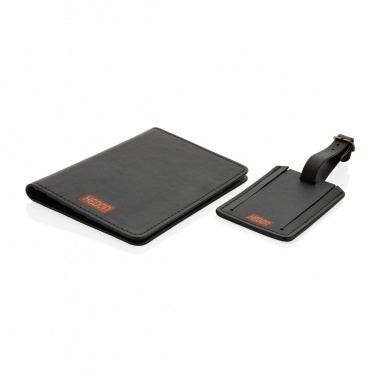 Logo trade mainoslahja ja liikelahja tuotekuva: Swiss Peak GRS matkalahjasetti kierrätetystä PU:sta