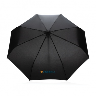 Logotrade mainostuotet kuva: 21" Impact AWARE™ RPET 190T auto open/close bambusateenvarjo