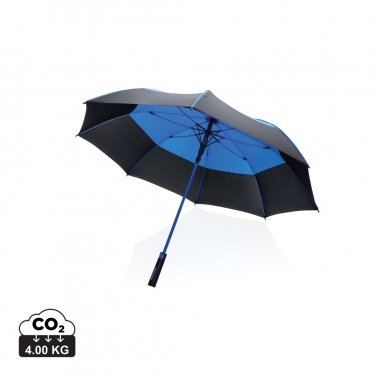 Logotrade liikelahja mainoslahja kuva: 27" Impact AWARE™ RPET 190T auto-open myrskysateenvarjo