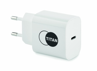 Logo trade liikelahjat mainoslahjat kuva: USB-laturi EU