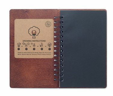 Logotrade mainoslahja ja liikelahja kuva: A5 Koivu GROWBOOK™