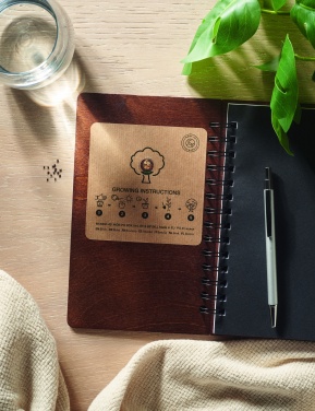 Logotrade mainoslahja tuotekuva: A5 Koivu GROWBOOK™
