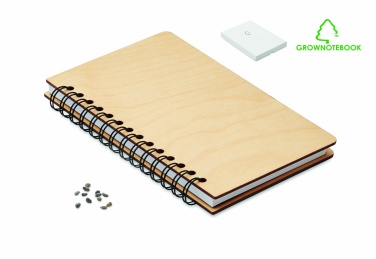 Logotrade mainoslahjat ja liikelahjat tuotekuva: A5 Koivu GROWBOOK™