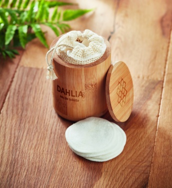 Logo trade liikelahja mainoslahja tuotekuva: Bambu vanulappu rasia