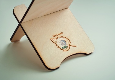 Logo trade liikelahja kuva: Koivuinen puhelinteline