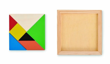 Logotrade liikelahja tuotekuva: Tangram-palapeli puusta