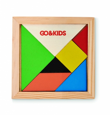 Logotrade mainostuotet kuva: Tangram-palapeli puusta