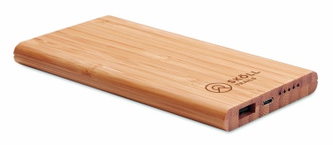 Logotrade mainoslahja tuotekuva: Bambu varavirtalähde 6000mAh ARENA