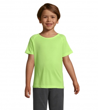 Logo trade liikelahja mainoslahja tuotekuva: SPORTY Lasten T paita 140g