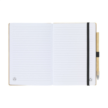 Logo trade liikelahja kuva: BambooPlus Paper Notebook A5 - Inkless Pen