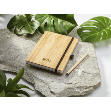 Logo trade mainoslahjat ja liikelahjat kuva: BambooPlus Paper Notebook A5 - Inkless Pen