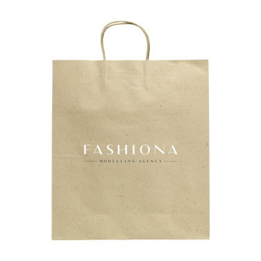 Logo trade mainoslahja kuva: Leaf It Bag kierrätetty ruohopaperi (120 g/m²) XL