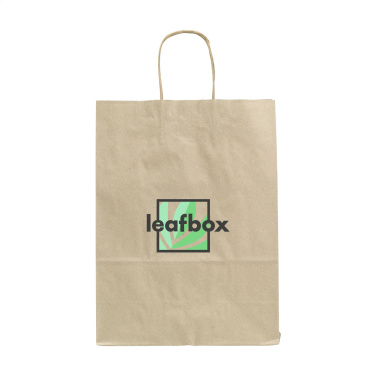 Logotrade mainostuote tuotekuva: Leaf It Bag Leveä kierrätetty ruohopaperi (90 g/m²) M