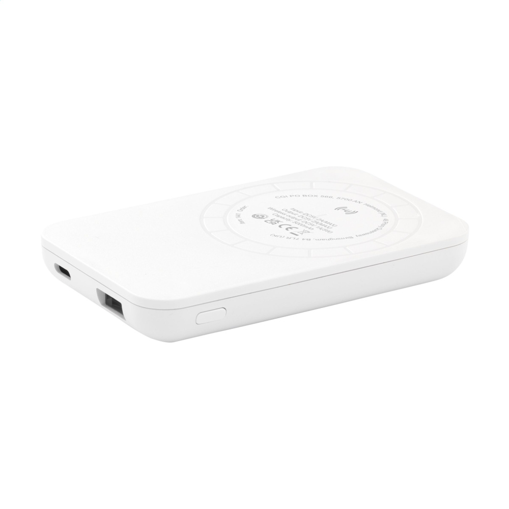 Logo trade liikelahja mainoslahja tuotekuva: Force Magnetic RCS kierrätetty langaton Powerbank 5000