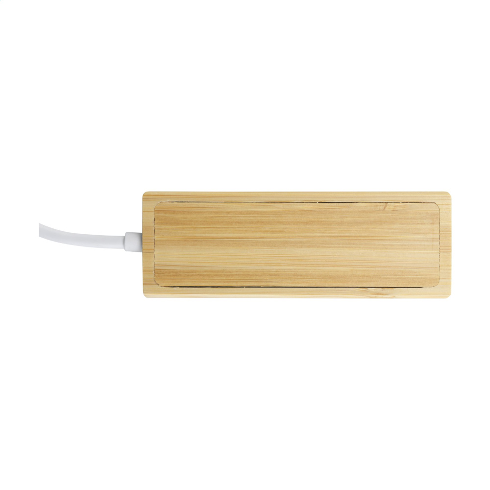 Logo trade liikelahja mainoslahja tuotekuva: Bambu USB-keskitin