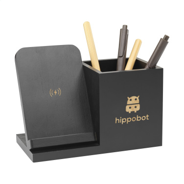 Logotrade liikelahja mainoslahja kuva: Bamboo Boss 15W laturi/kynäpidike