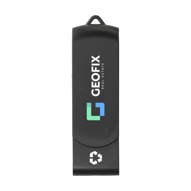 Logotrade mainoslahja ja liikelahja kuva: USB Twist Recycle 64 Gt
