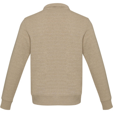 Logo trade mainostuote kuva: Tin unisex Aware™-kierrätetty neljännesvetoketjullinen svetari