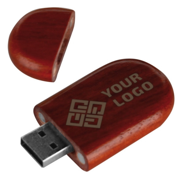Logotrade liikelahjat mainoslahjat tuotekuva: Puinen USB-tikku