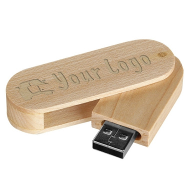 Logotrade mainoslahjat kuva: Puinen USB-tikku