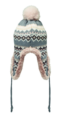 Logo trade mainoslahja ja liikelahja tuotekuva: Neulottu pipo korvaläpällä