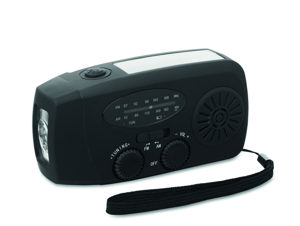 Logotrade mainoslahja tuotekuva: Radio LED-taskulampulla