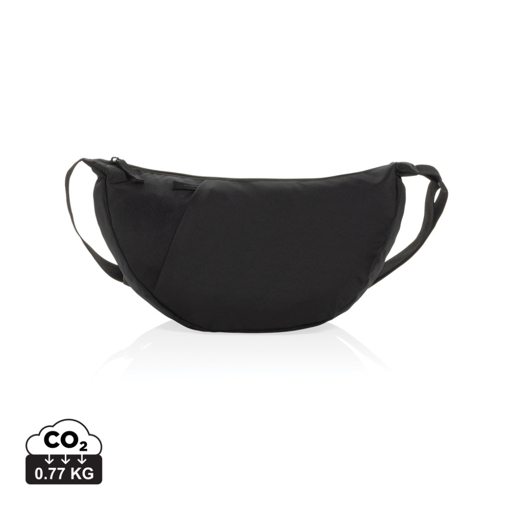 Logotrade mainoslahjat ja liikelahjat tuotekuva: Crescent XL AWARE™ RPET puolikuun muotoinen crossbody-laukku