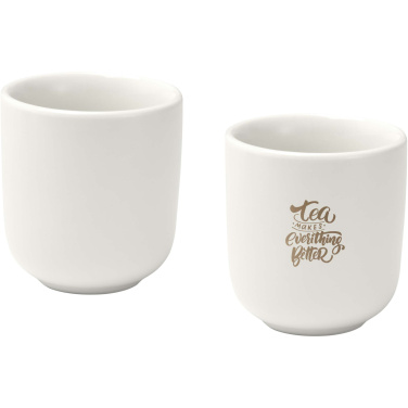 Logo trade mainoslahja kuva: Male 90 ml:n keraamiset espressokupit – 2 kpl:n sarja