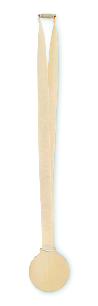 Logo trade mainoslahja kuva: Puinen mitali