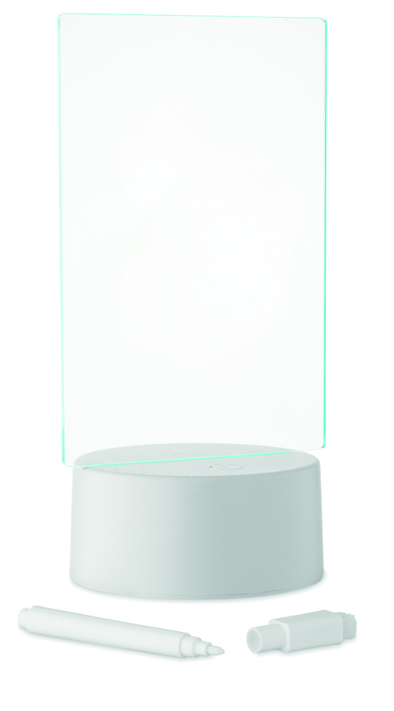 Logo trade mainoslahja kuva: Valaistu LED-muistitaulu