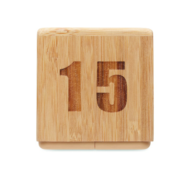 Logotrade liikelahja mainoslahja kuva: Bambu twist ajastin