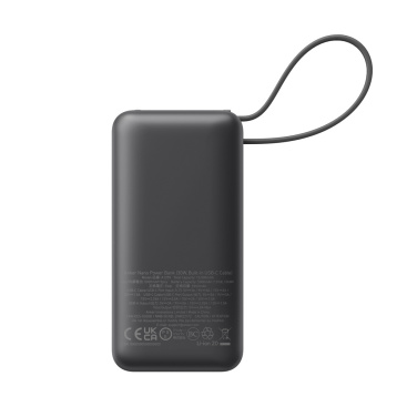 Logotrade liikelahja tuotekuva: Anker Nano 30 W -varavirtalähde USB-C-kaapelilla