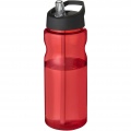 H2O Active® Eco Base 650 ml sportinis buteliukas su snapeliu su dangteliu, Raudona / vientisa juoda