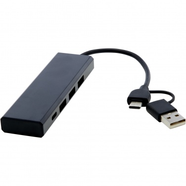 Logotrade dovana nuotrauka: Rise RCS perdirbto aliuminio USB 2.0 šakotuvas