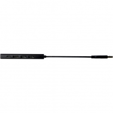 Logotrade dovana nuotrauka: Rise RCS perdirbto aliuminio USB 2.0 šakotuvas