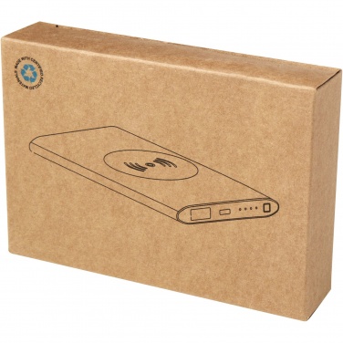 Logotrade reklaminiai produktai nuotrauka: Juice 4000 mAh C tipo perdirbto aliuminio belaidis maitinimo blokas 