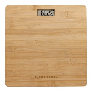 Logotrade firminės dovanos nuotrauka: Grundig Bamboo skaitmeninės kūno svarstyklės