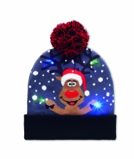 Kalėdinė megzta beanie LED