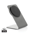 Terra aliuminio 15 W magnetinis belaidis telefono įkrovimo stovas, pilka