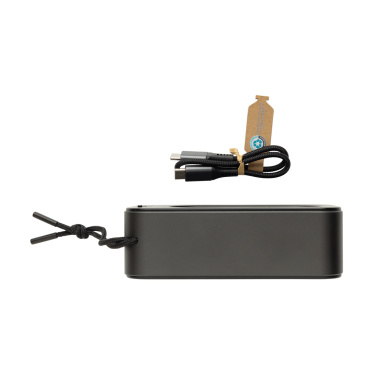 Logotrade reklaminės dovanos nuotrauka: „Swiss Peak RCS“ perdirbto aliuminio 10 W bosinis garsiakalbis