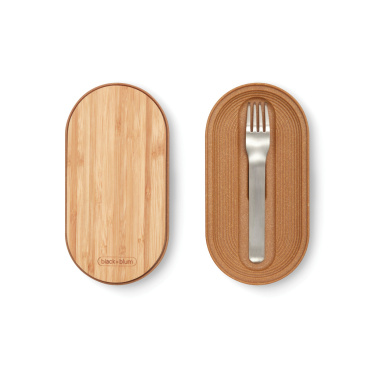 Logotrade verslo dovanos nuotrauka: „Black+Blum“ nerūdijančio plieno dviguba bento dėžutė