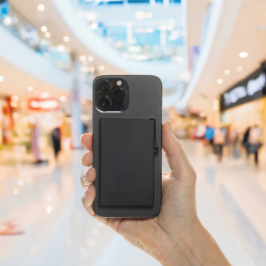 Logotrade verslo dovanos nuotrauka: Standartinis aliuminio RFID magnetinis telefono kortelių dėklas