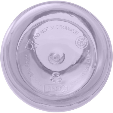 Logotrade reklaminės dovanos nuotrauka: Oregono 400 ml RCS sertifikuotas perdirbto plastiko vandens butelis su karabinu