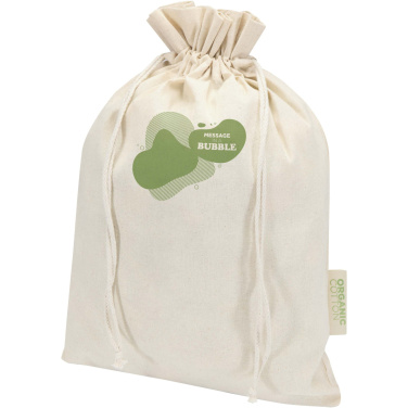 Logotrade reklaminės dovanos nuotrauka: Odisha 140 g/m² OCS ekologiškas dovanų maišelis - 42 x 30 cm